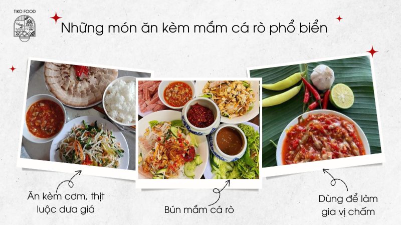 Những món ăn kèm mắm cá rò ngon 