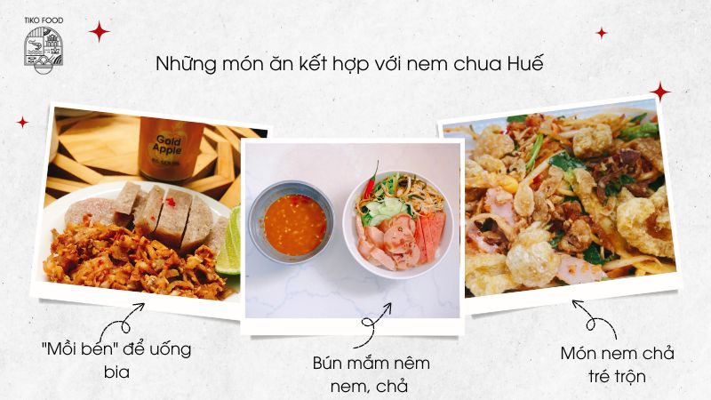 những món ăn phổ biến với nem chua huế