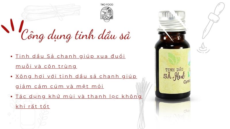 Công dụng của tinh dầu sả